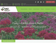 Tablet Screenshot of caseysgardenshop.com